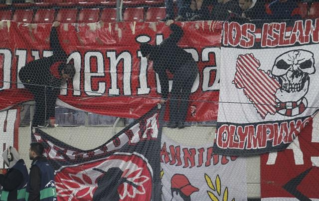 Will the Olympiakos fans be celebrating after their match with Sporting Lisbon?